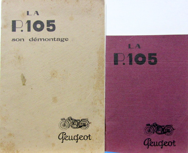 Couverture de 1927- 1928 MOTO PEUGEOT 350 CM3 P 105 LIVRET DE DEMONTAGE ET D'ENTRETIEN