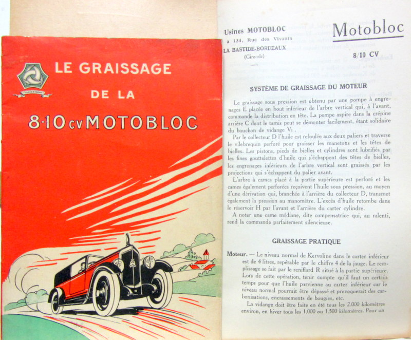 Couverture de MOTOBLOC A BORDEAUX GRAISSAGE DE LA 8/10 HP