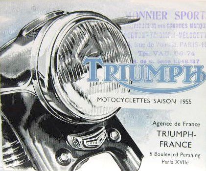Couverture de 1955 TRIUMPH  THUNDERBIRD SPEED TWIN
TIGER TROPHY TERRIER