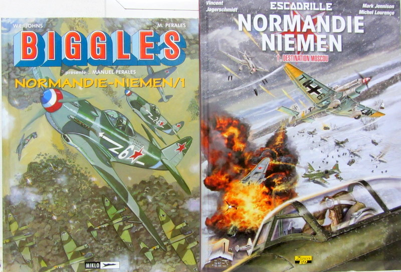 Couverture de ESCADRILLE NORMANDIE NIEMEN DESTINATION MOSCOU  - PERALES BANDE DESSINEE AU CHOIX