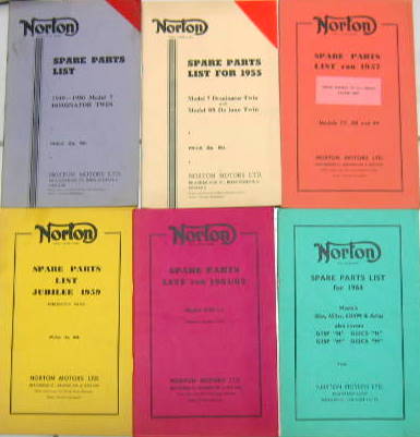 Couverture de NORTON DOMINATOR 8877 99 JUBILE 650 ATLAS CATALOGUE DE PIECES DETACHEES EN ANGLAIS AU CHOIX