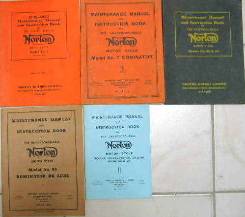 Couverture de NORTON 30 X 40-88 89-7 DOMINATOR MANUEL EN ANGLAIS AU CHOIX