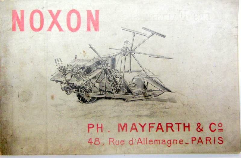 Couverture de 1908 NOXON CATALOGUE