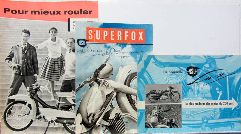 Couverture de NSU GAMME 1960- SUPERFOX - LUX  CATALOGUE