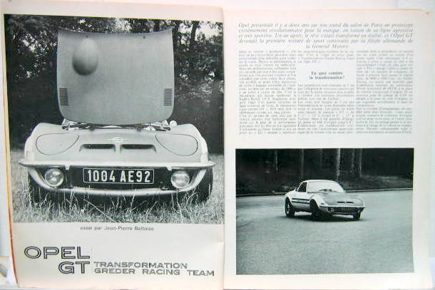 Couverture de ESSAI DE L'OPEL GT GREDER RACING DANS CHAMPION