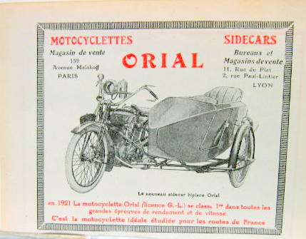 Couverture de ORIAL MOTO DIDE CARS (PARIS LYON)