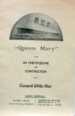 Couverture de QUEEN MARY UN CHEF D'OEUVRE EN CONSTRUCTION DESCRIPTION