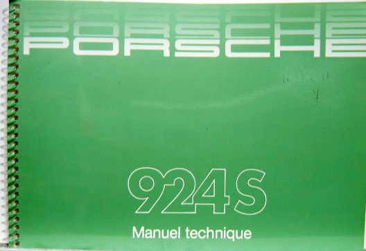 Couverture de 1986-5 PORSCHE 924 S LIVRET D'ENTRETIEN