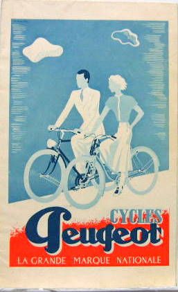 Couverture de 1936 CYCLES PEUGEOT DEPLIANT