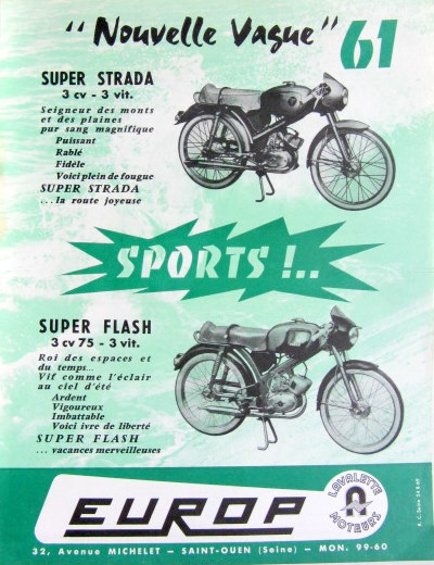 Couverture de 1961 PALOMA SUPER STADA SUPER FLASH PROSPECTUS