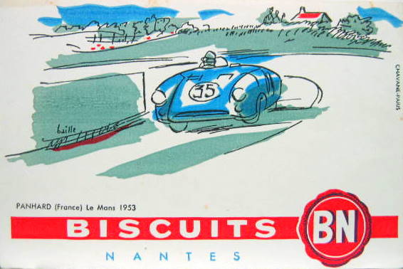 Couverture de PANHARD LE MANS 1953 BUVARD BISCUITS BN