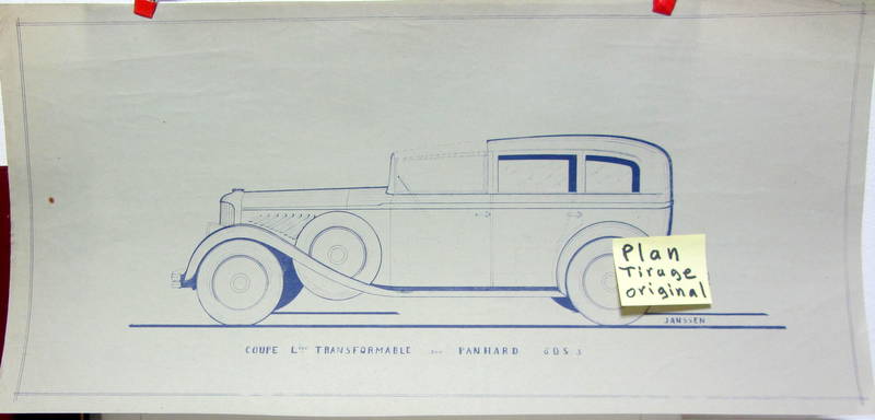 Couverture de CARROSSERIE  JANSSEN SUR PANHARD COUPE LIMOUSINE TRANSFORMABLE 6DS 3 TIRAGE ORIGINAL D'EPOQUE