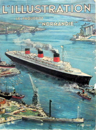 Couverture de 1935-6 LE PAQUEBOT NORMANDIE DE L'ILLUSTRATION