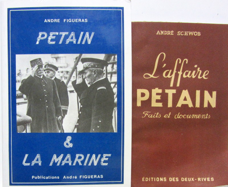 Couverture de PETAIN ET LA MARINE DE FIGUERAS - L'AFFAIRE PETAIN FAITS ET DOCUMENTS DE A.SCHWOB
