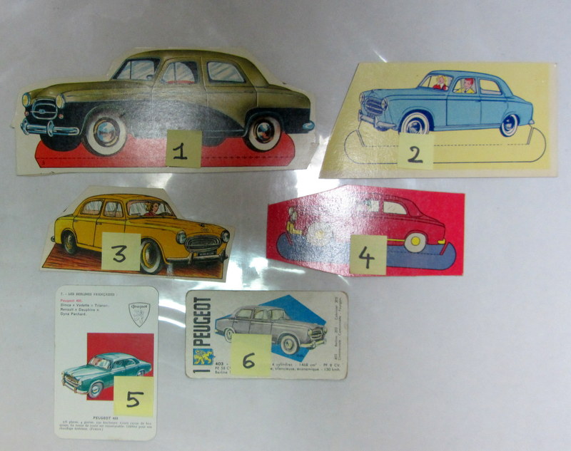 Couverture de PEUGEOT 403 DECOUPAGE ET CARTES A JOUER
