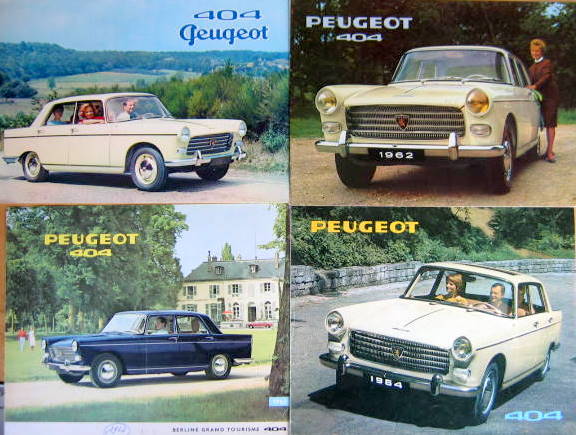 Couverture de 1960-1964 PEUGEOT 404 BERLINE CATALOGUE