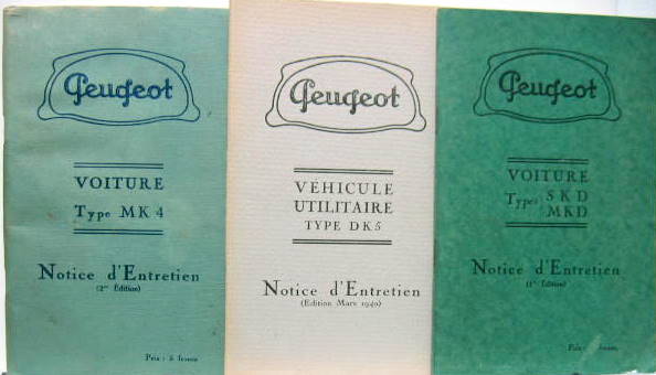 Couverture de PEUGEOT SKD-MKD _ DK5 _ MK4 LIVRET D'ENTRETIEN AU CHOIX