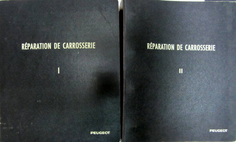 Couverture de 1976-1981 PEUGEOT MANUEL DE REPARATION CARROSSERIE 104-604-504-305-505 EN 2 VOLUMES