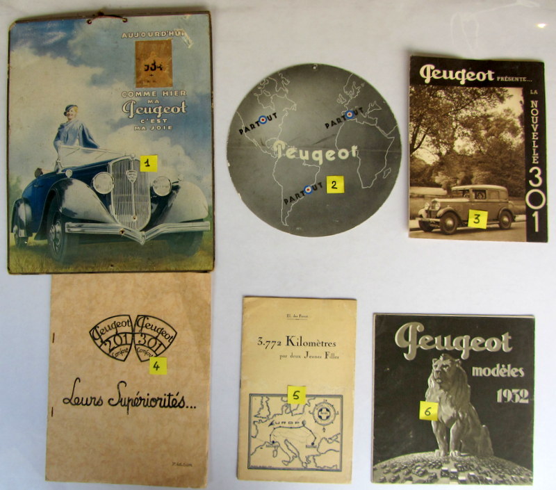 Couverture de 1930-35 PEUGEOT DOCUMENTS DIVERS DES ANNEES 30