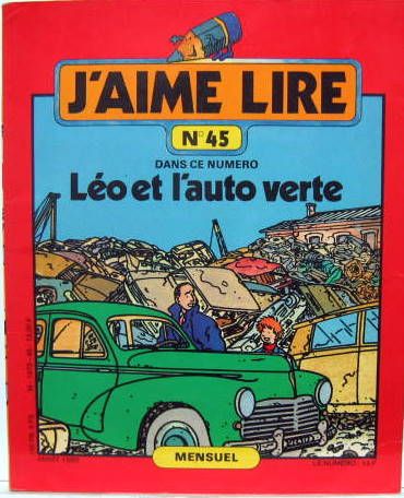 Couverture de LEO ET L'AUTO VERTE - J'AIME LIRE N° 45