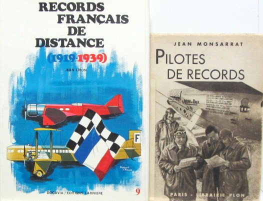 Couverture de RECORDS FRANCAIS DE DISTANCE 1919-1939 DOCAVIA  ET PILOTES DE RECORDS