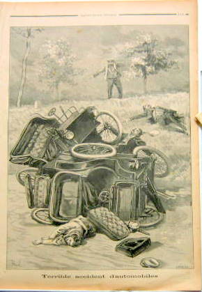 Couverture de 1898 TERIBLE ACCIDENT D'AUTOMOBILE ETRE PERIGEUX ET BORDEAUX