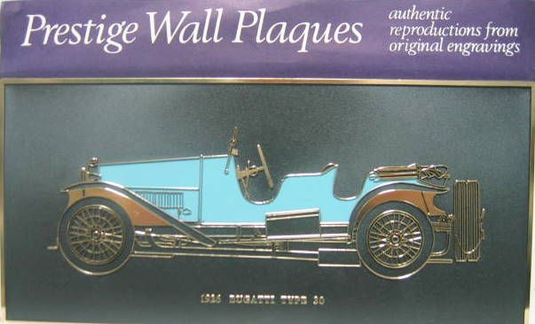 Couverture de PLAQUE DECORATIVE BUGATTI TYPE 30 DE 1926