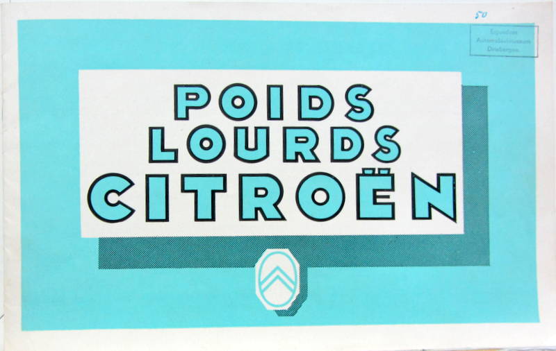 Couverture de 1937-2 POIDS LOURS CITROEN CATALOGUE AC 4568