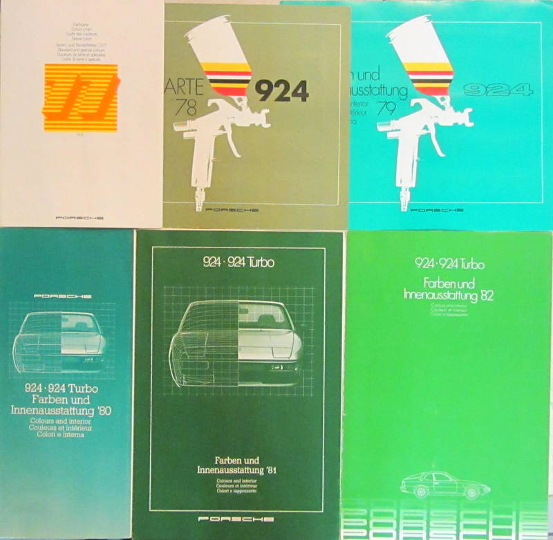 Couverture de 1977-1982 PORSCHE 924 924 TURBO COLORIS
