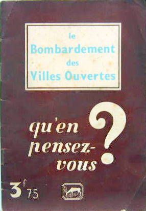 Couverture de LE BOMBARDEMENT DES VILLES OUVERTES
