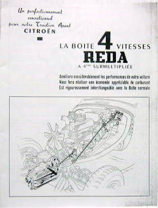 Couverture de CITROEN 11 CV BOITE REDA 
4 VITESSES
