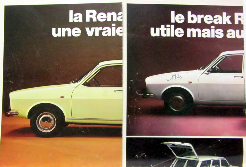 Couverture de 1971 RENAULT 12 BERLINE ET BREAK + LA GAMME DEPLIANT