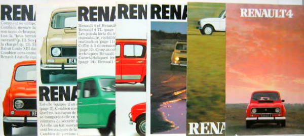 Couverture de 1976-1982  RENAULT 4 GAMME CATALOGUE