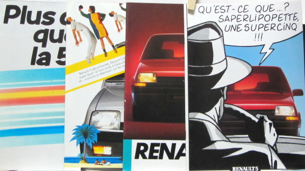 Couverture de 1984-1986 RENAULT 5 CATALOGUE