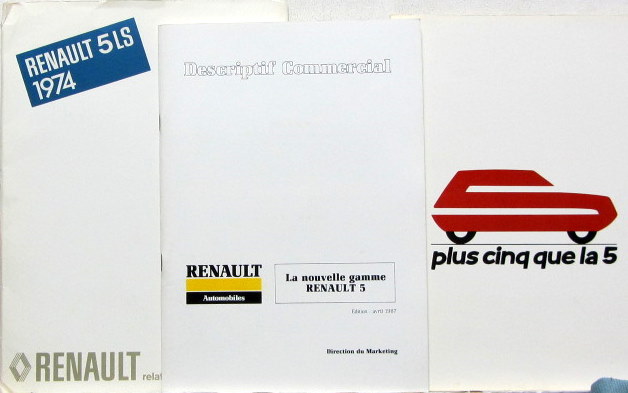 Couverture de 1974-1987-1985  RENAULT 5 DOSSIER DE PRESSE