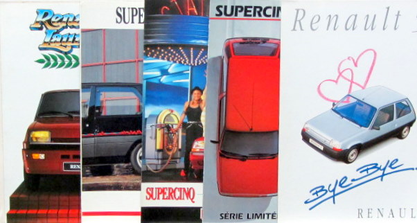 Couverture de RENAULT 5 LAUREATE NRG SPRING BYE BYE CATALOGUE AU CHOIX