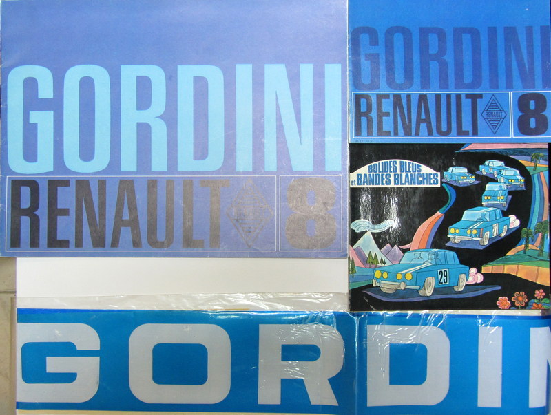 Couverture de RENAULT 8 GORDINI CATALOGUE DISQUE ET BANDEAU