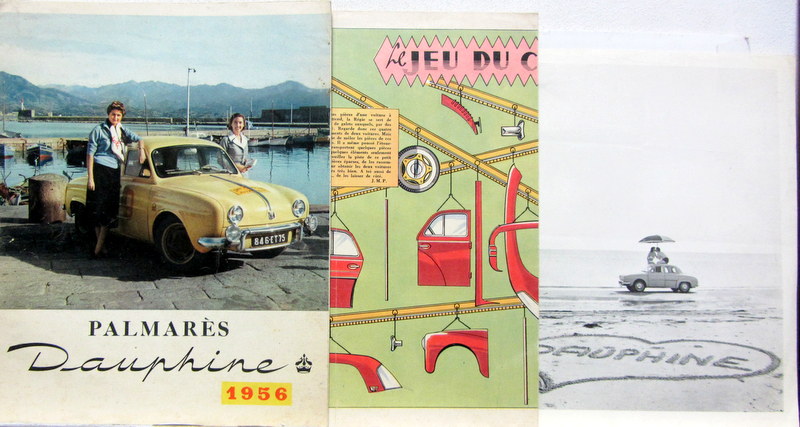 Couverture de RENAULT DAUPHINE PALMARES 1956-JEU DU CONVOYEUR - PROSPECTUS