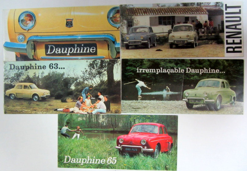 Couverture de 1961 A 1965 RENAULT DAUPHINE PETITS CATALOGUES