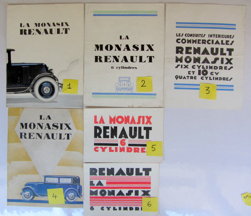 Couverture de RENAULT MONASIX CATALOGUE