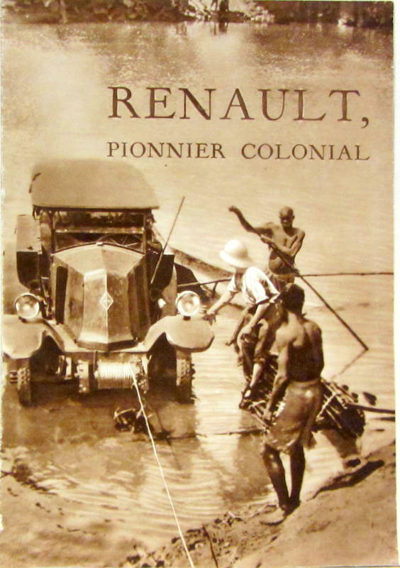 Couverture de 1924-1931 RENAULT PIONNIER COLONIAL 
CATALOGUE
