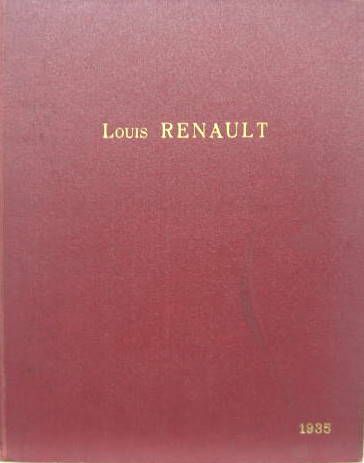 Couverture de LA VIE DE LOUIS RENAULT - PREMIERE PARTIE