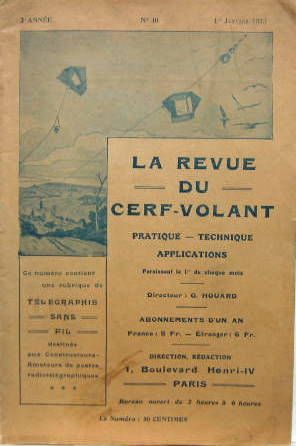 Couverture de LA REVUE DU CERF-VOLANT N°5 DE 1912 OU  N° 10 DE 1913