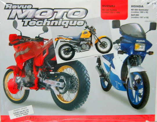 Couverture de 71 RMT SUZUKI RG 125 GAMMA 1985-1988 HONDA 650 DOMINATOR 1988 A 98 - SLR 650 1997 ET 98