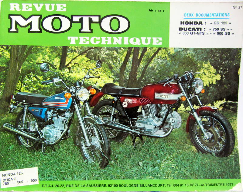 Couverture de 27 DUCATI TYPE 860 GT ET GTS 750 ET 900 SS DESMO