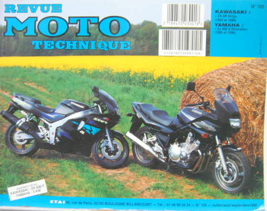 Couverture de 102 RMT KAWASAKI ZX-6R NINJA (1995 A 1996)YAMAHA XJ 900S DIVERSION (1995 A 1996)