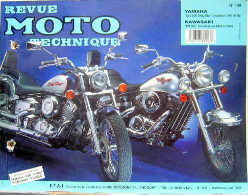 Couverture de 109 RMT YAMAHA XVS DRAG STAR (1997 A 98) KAWASAKI VN 800 (1995 A 98)