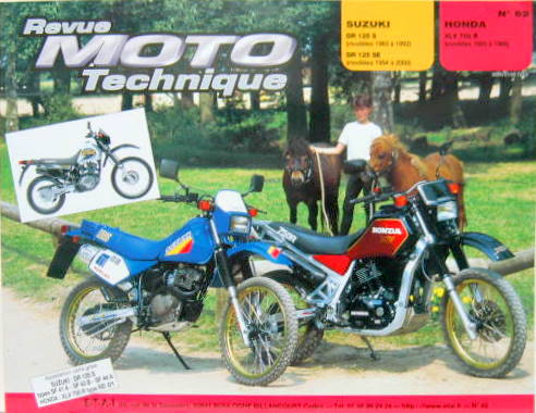 Couverture de 55 RMT YAMAHA XT125 (1982 A 84 )SR 125 (1982 A 2002) BMW K100(1983 A 91)8 SOUPAPES