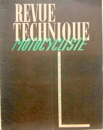 Couverture de 1949-04 DKW 125 250 350 CC -NORTON 500 CC -PEUGEOT SUSPENSION AR SUR 56 ET 156