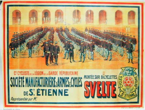 Couverture de CYCLES SVELTE A ST ETIENNE REPRODUCTION D'AFFICHE